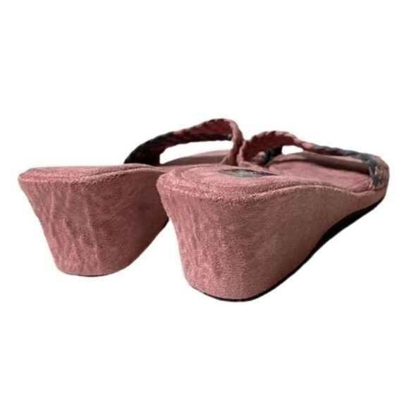 Joycelyne Soft Pink Suede Slip On Sandals Women’s size 7 - Picture 2 of 3